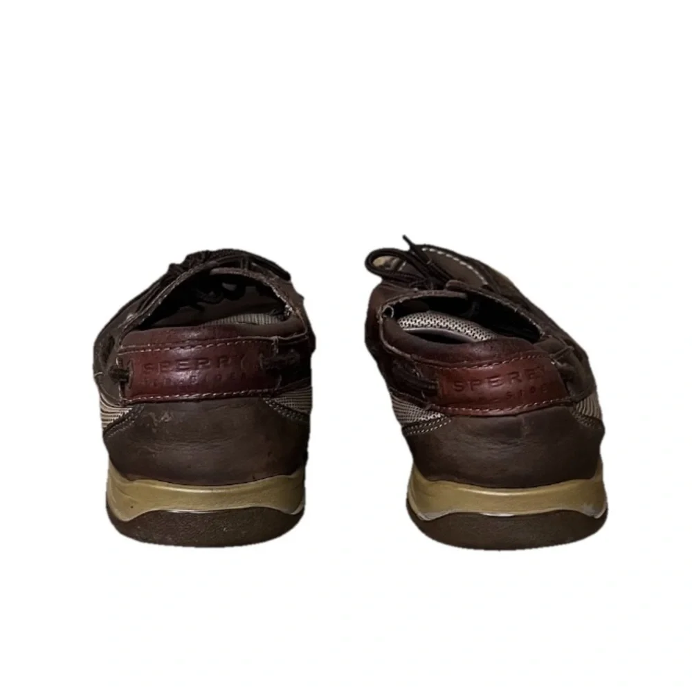Sperry Top-Sider Brown Leather Boat Shoes Men’s 10.5M Classic Nautical Preppy